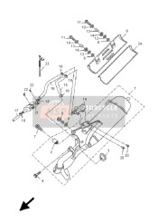 5RJE46103200, Coude D'Echappement, Yamaha, 0